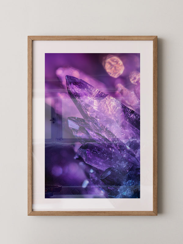 Amethyst Kristalle lila Glanz