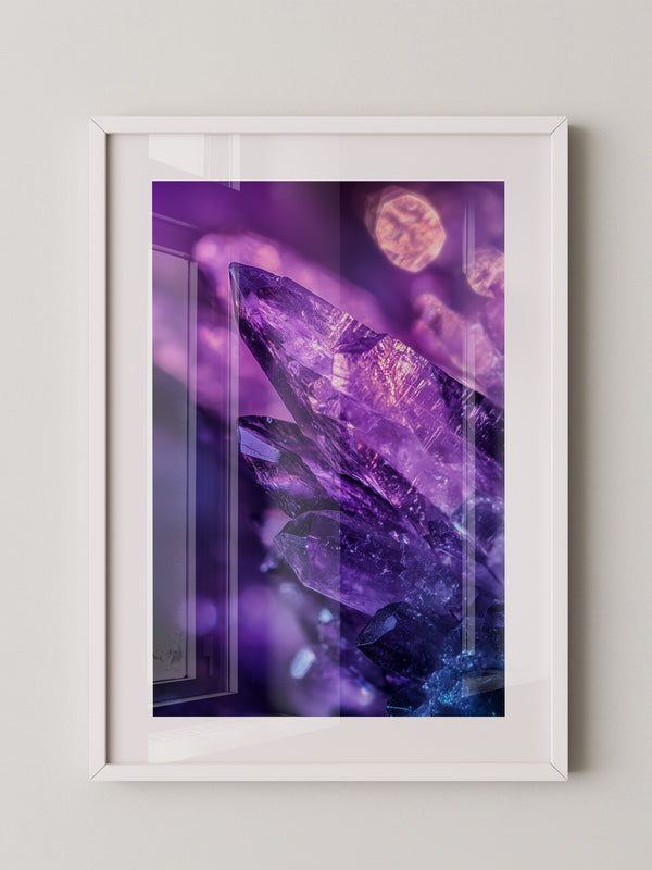 Amethyst Kristalle lila Glanz