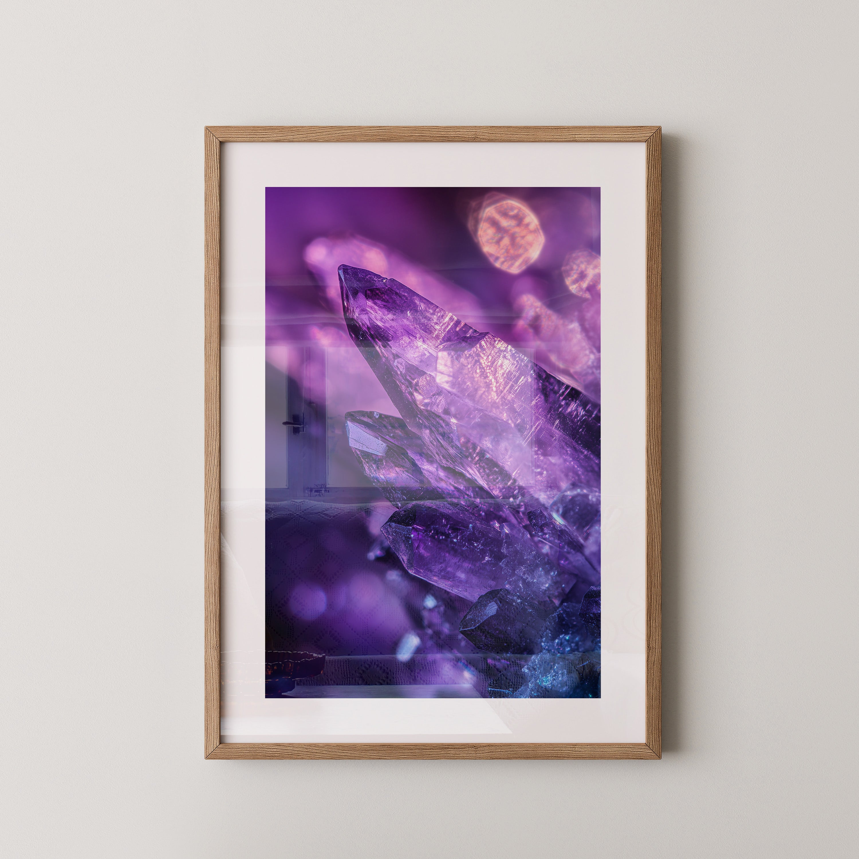 Amethyst Kristalle lila Glanz