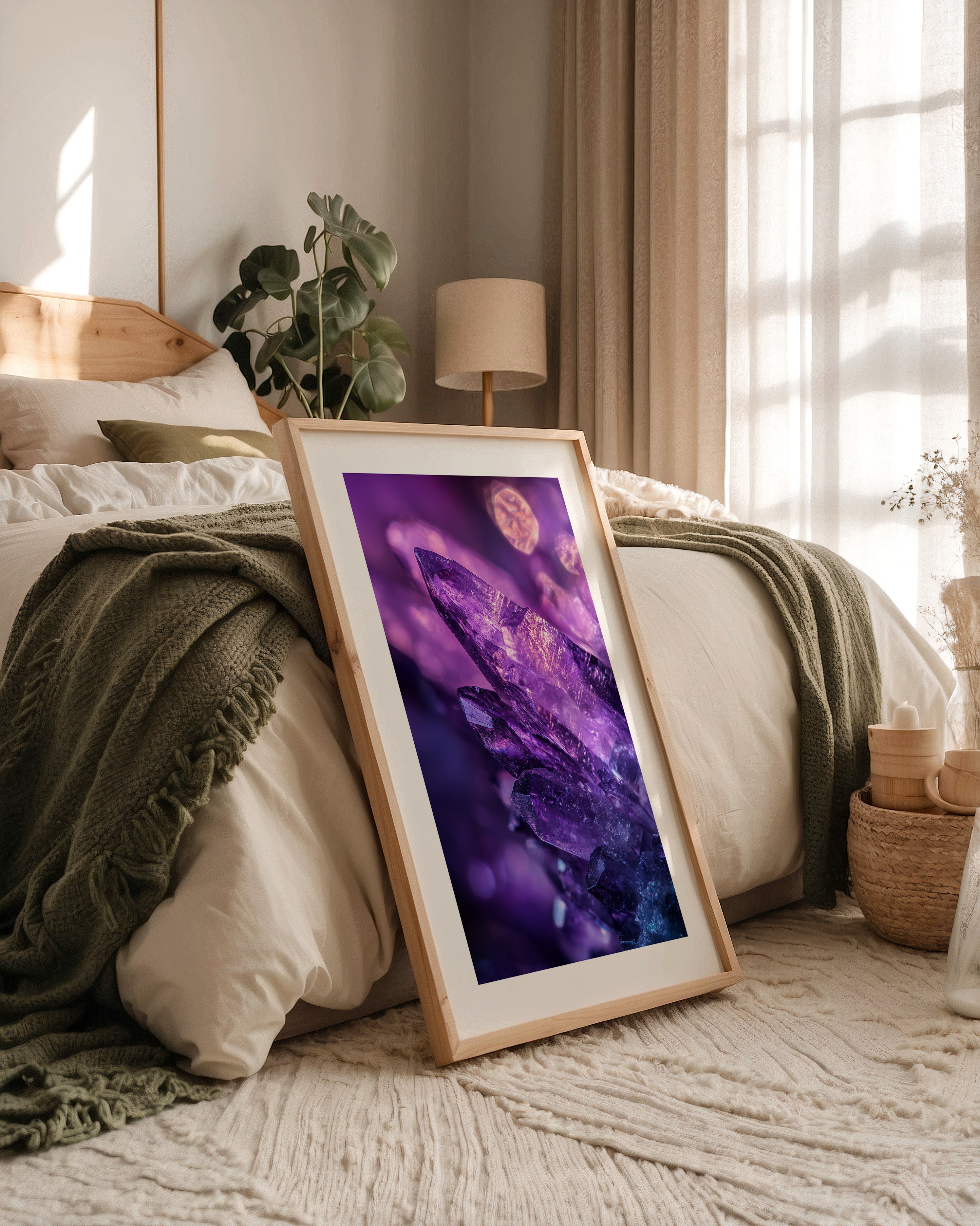 Amethyst Kristalle lila Glanz