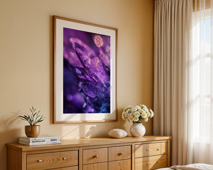 Amethyst Kristalle lila Glanz