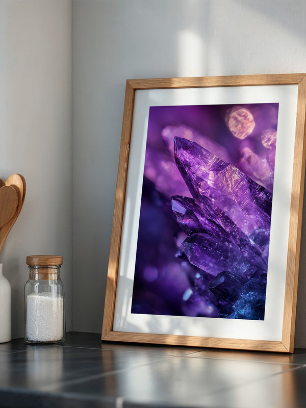 Amethyst Kristalle lila Glanz
