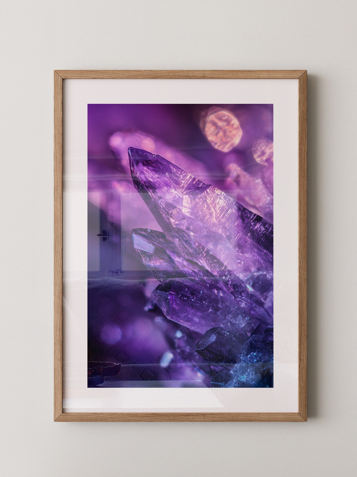 Amethyst Kristalle lila Glanz