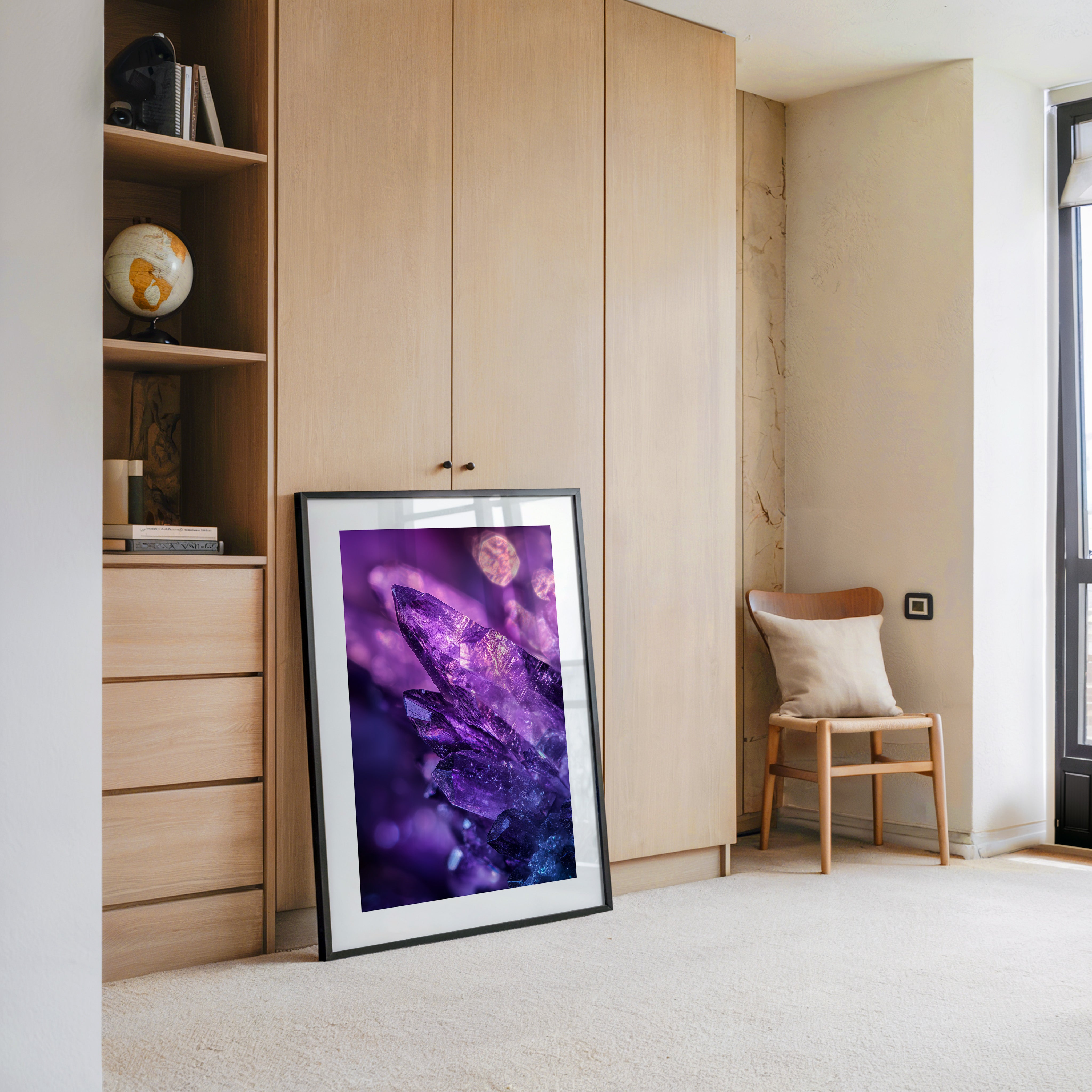 Amethyst Kristalle lila Glanz