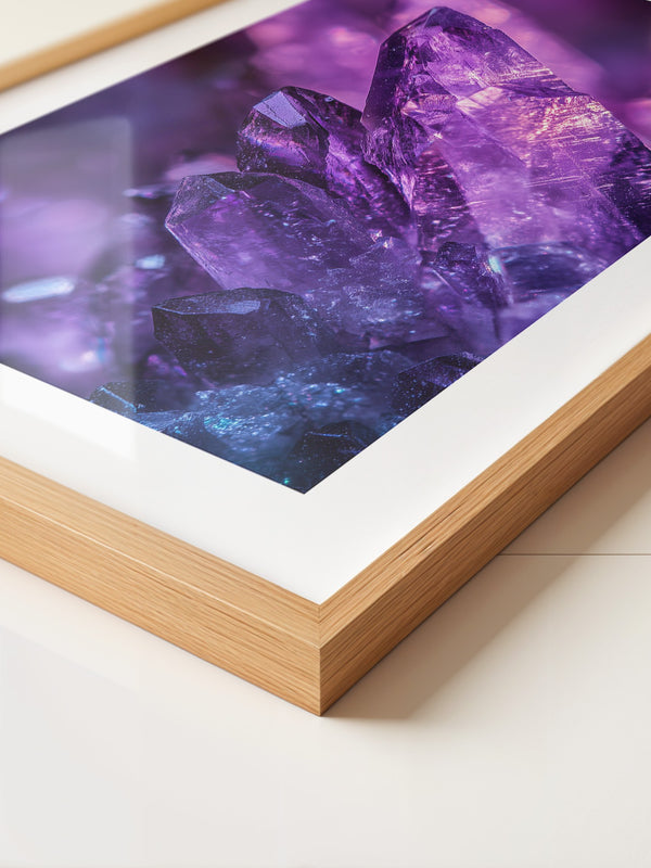 Amethyst Kristalle lila Glanz