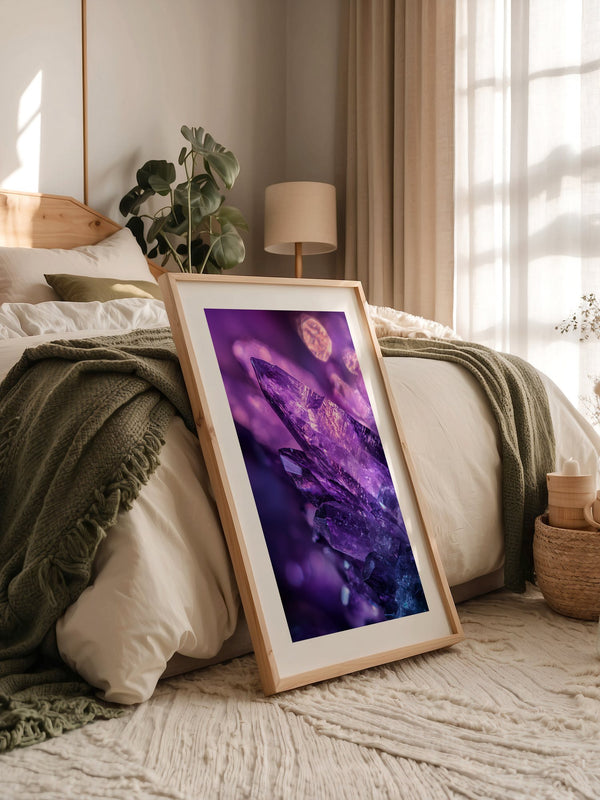 Amethyst Kristalle lila Glanz