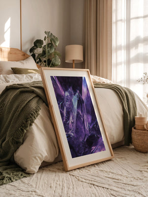 Amethyst Kristalle violett