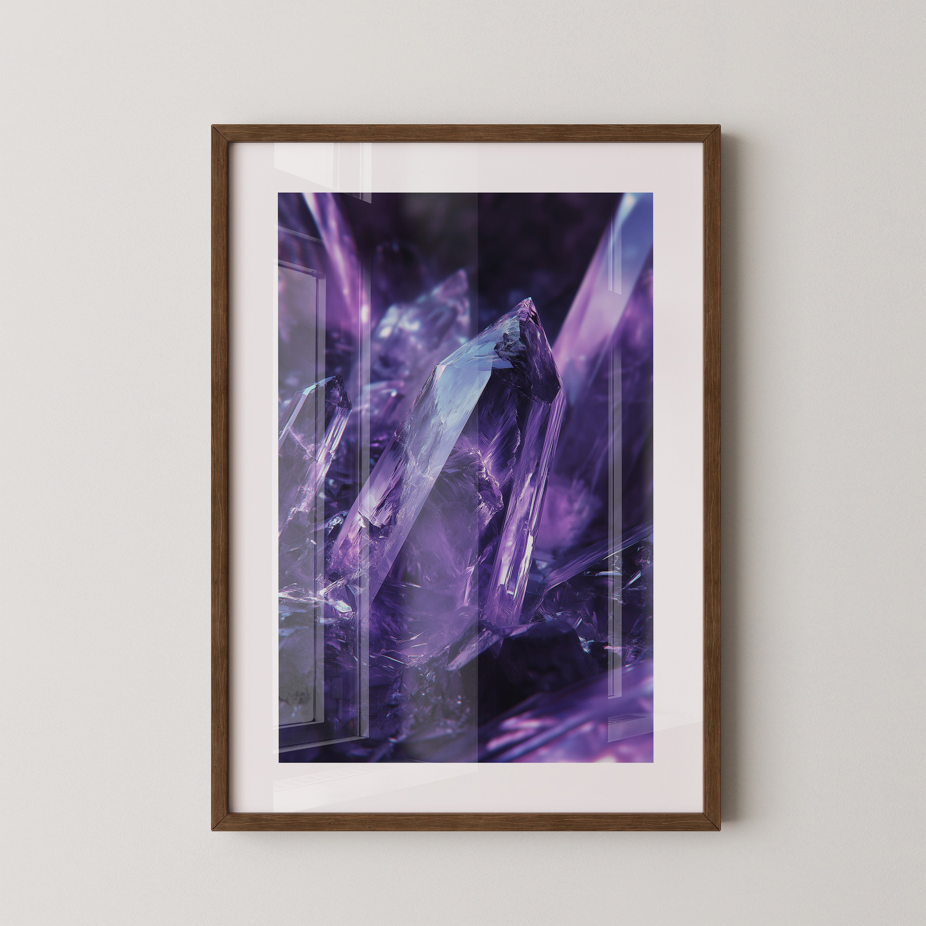 Amethyst Kristalle violett