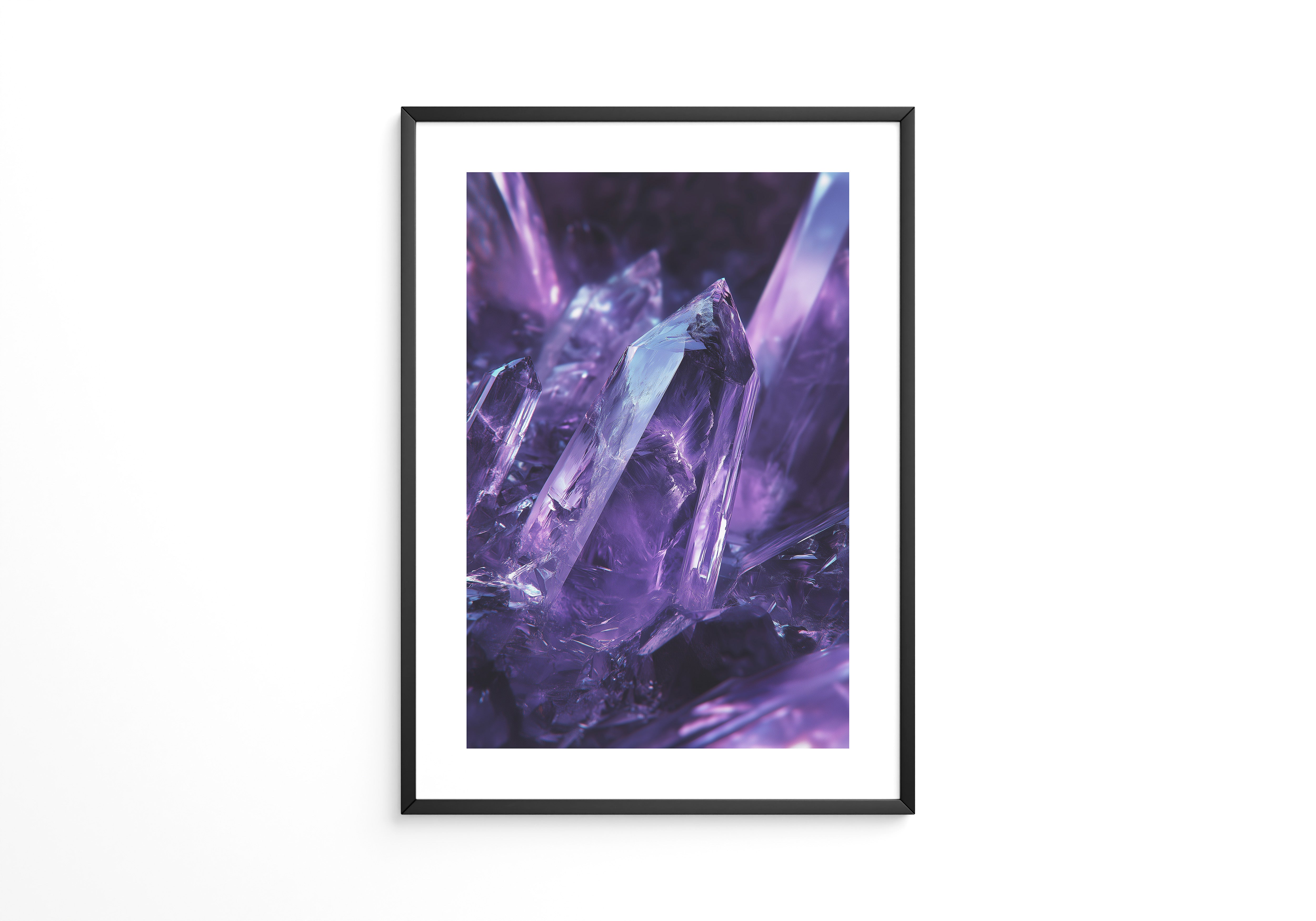 Amethyst Kristalle violett