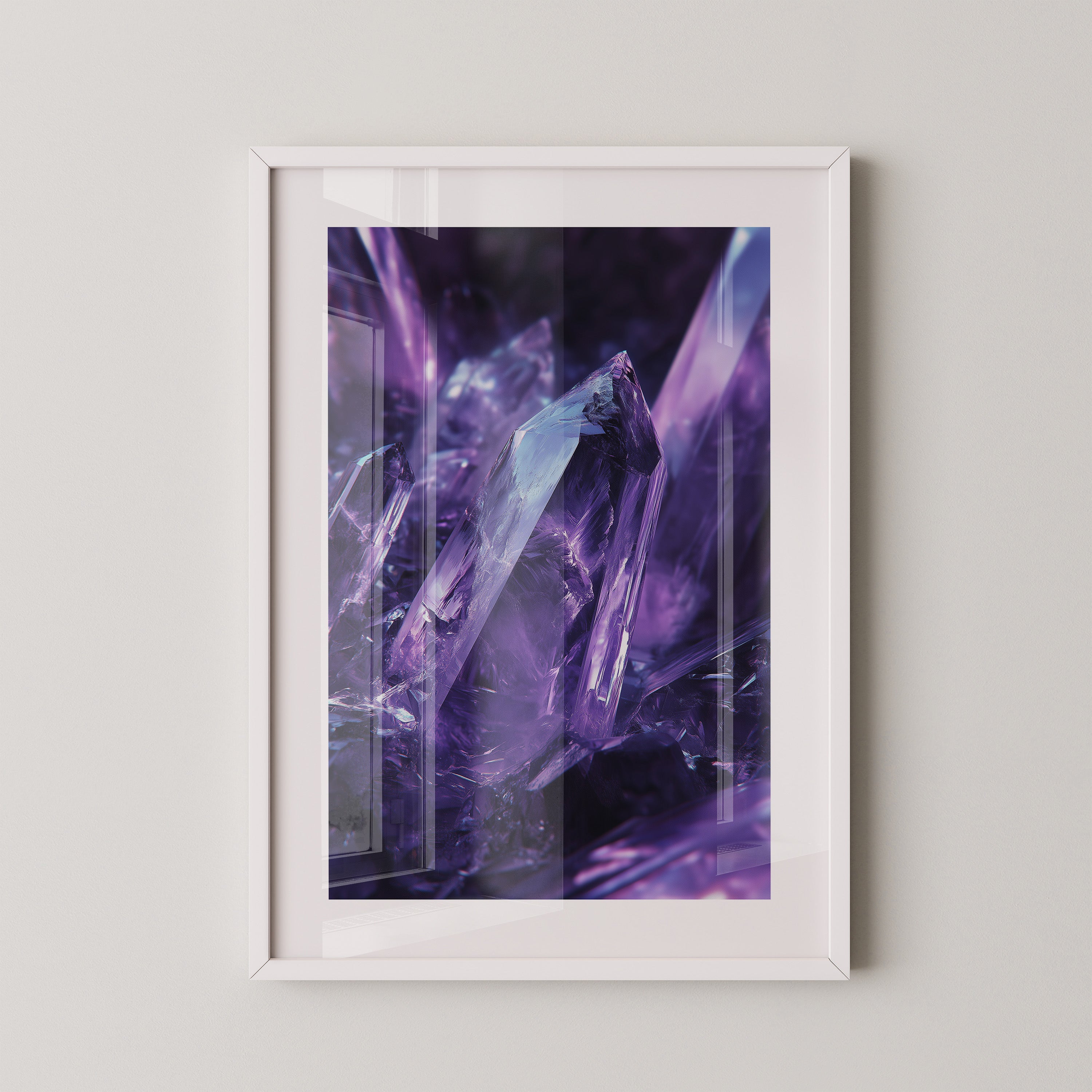 Amethyst Kristalle violett