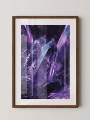 Amethyst Kristalle violett