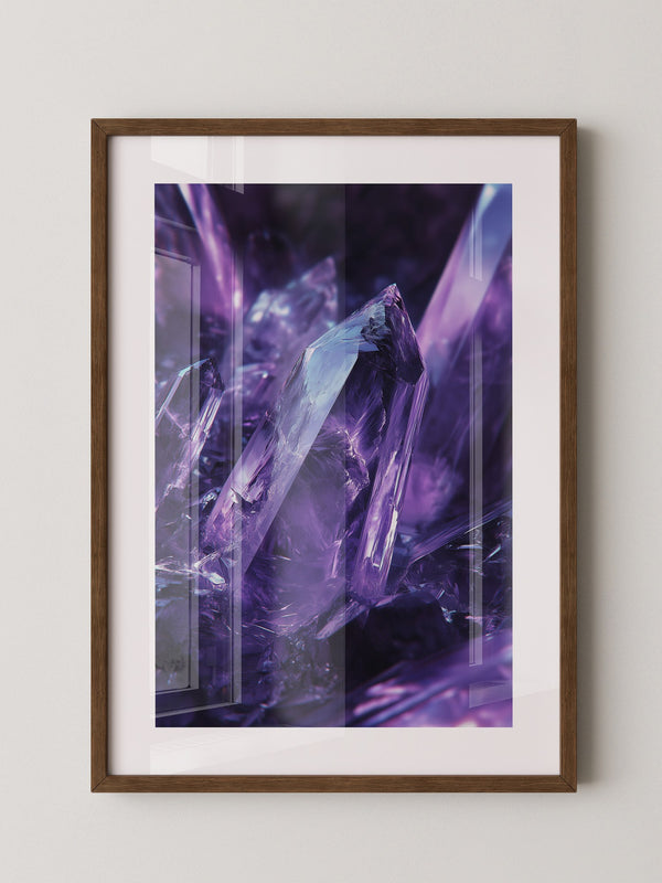 Amethyst Kristalle violett