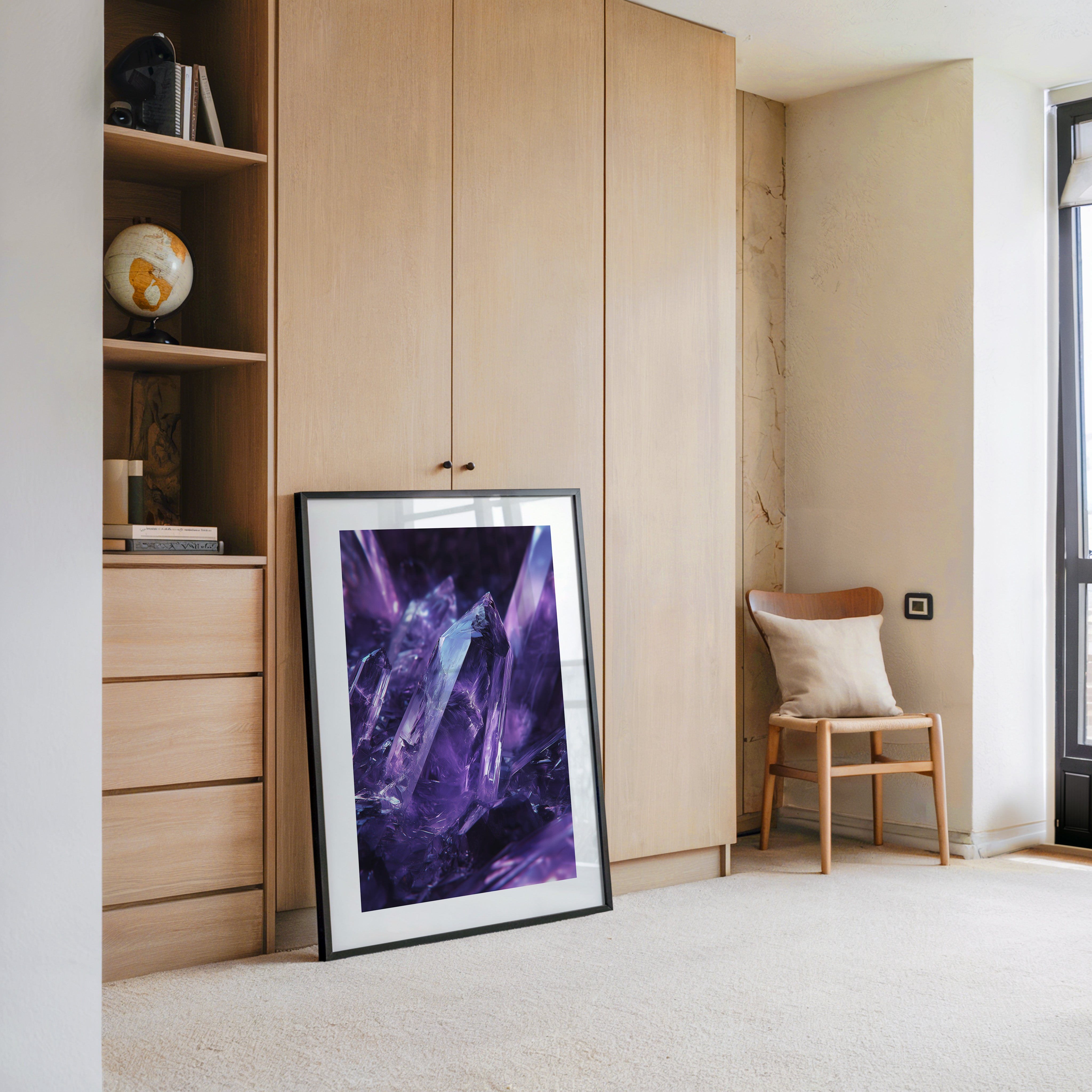 Amethyst Kristalle violett