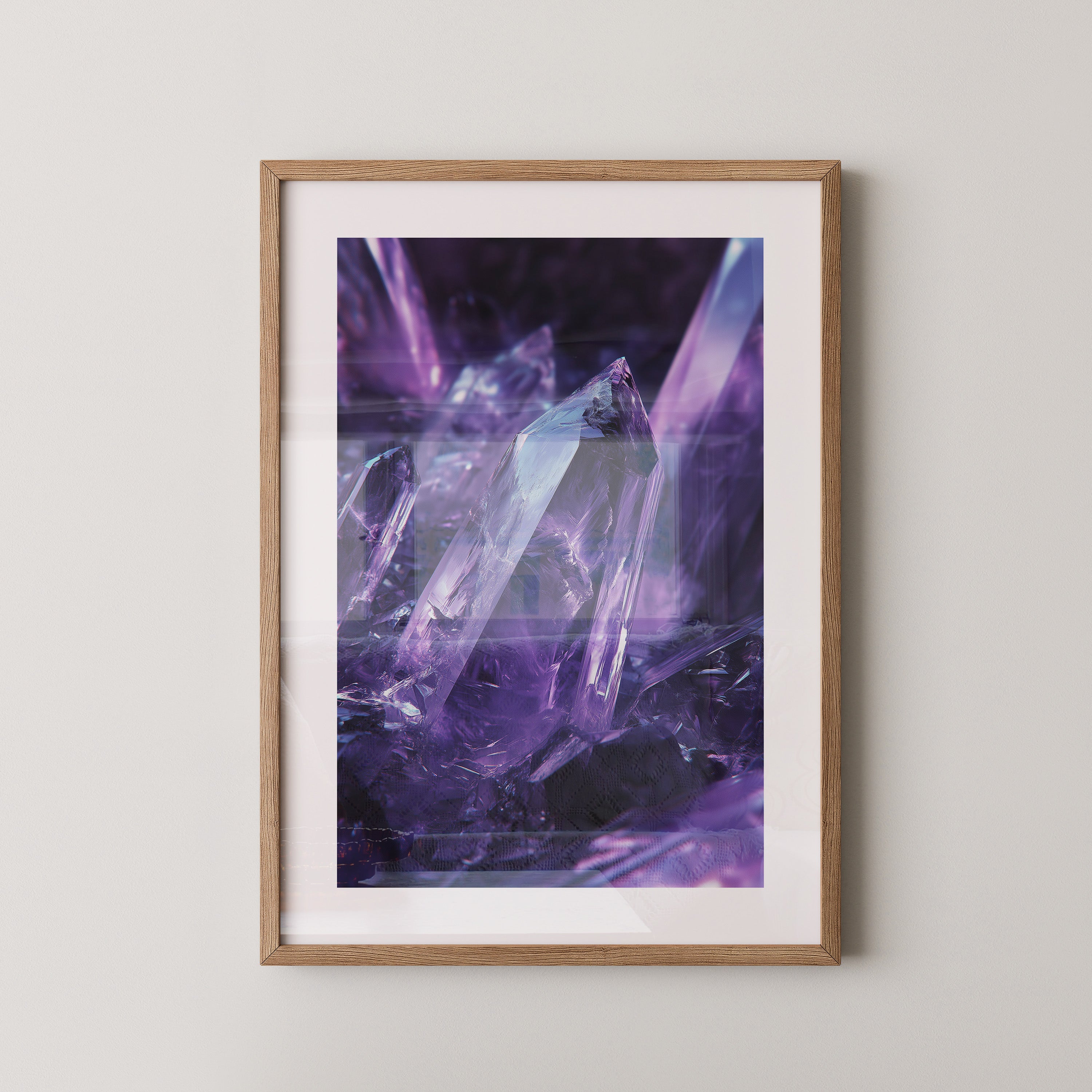 Amethyst Kristalle violett