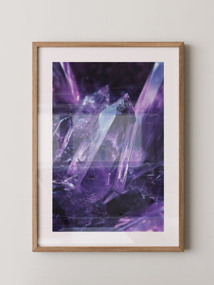 Amethyst Kristalle violett