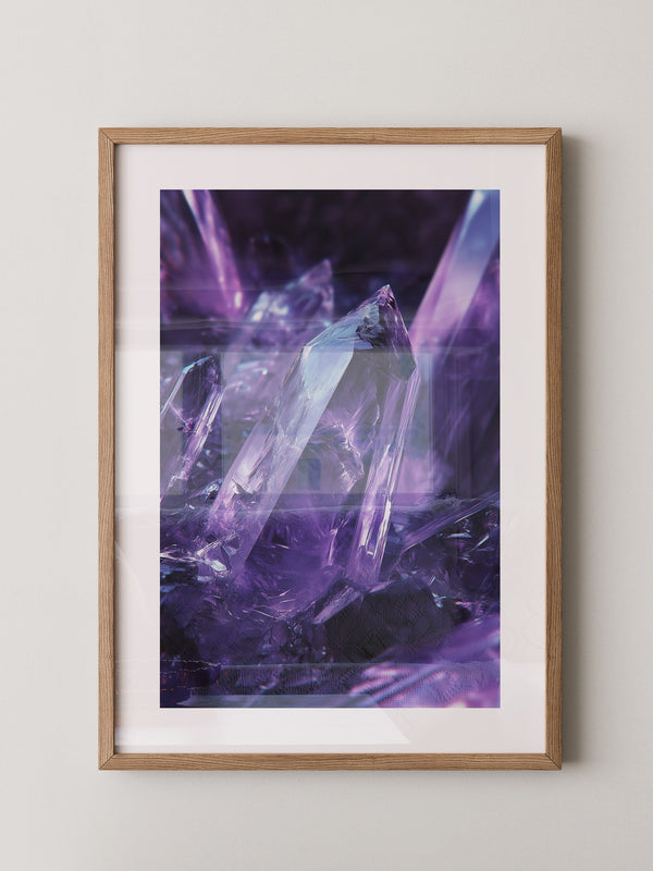 Amethyst Kristalle violett