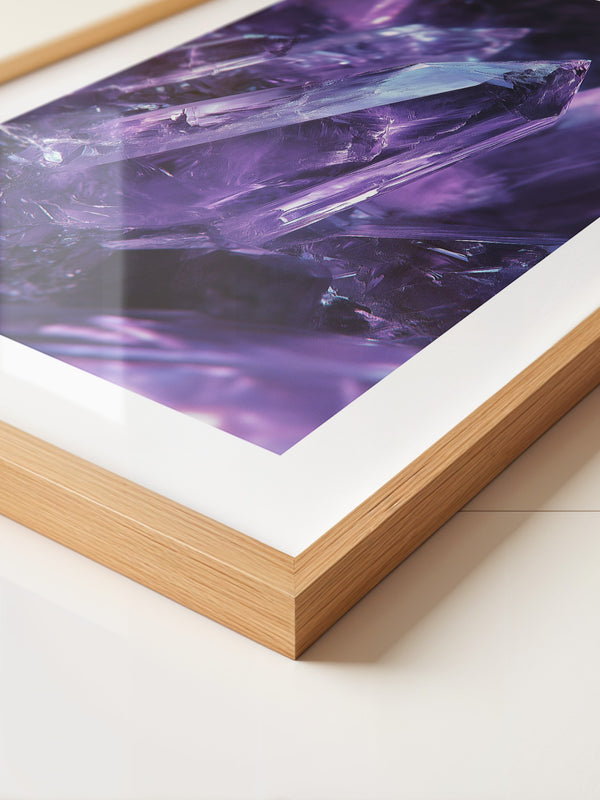 Amethyst Kristalle violett