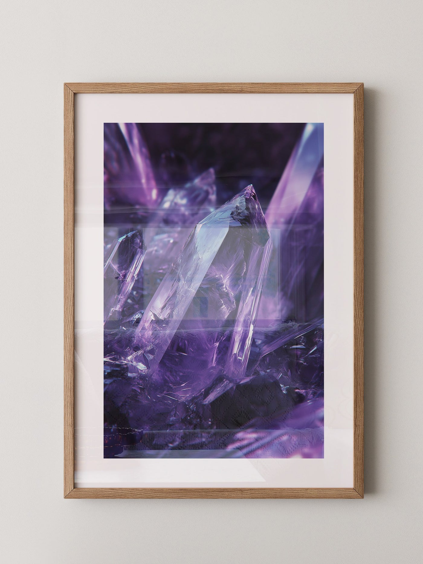 Amethyst Kristalle violett