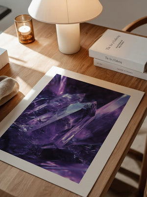 Amethyst Kristalle violett