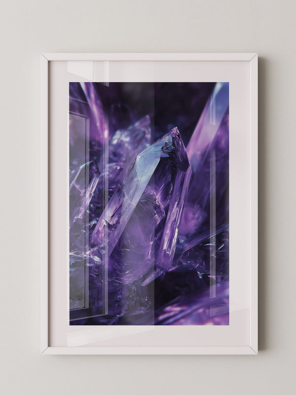 Amethyst Kristalle violett