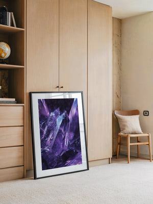 Amethyst Kristalle violett