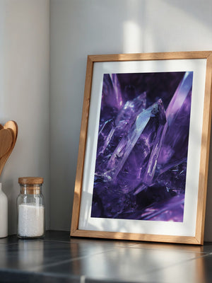 Amethyst Kristalle violett