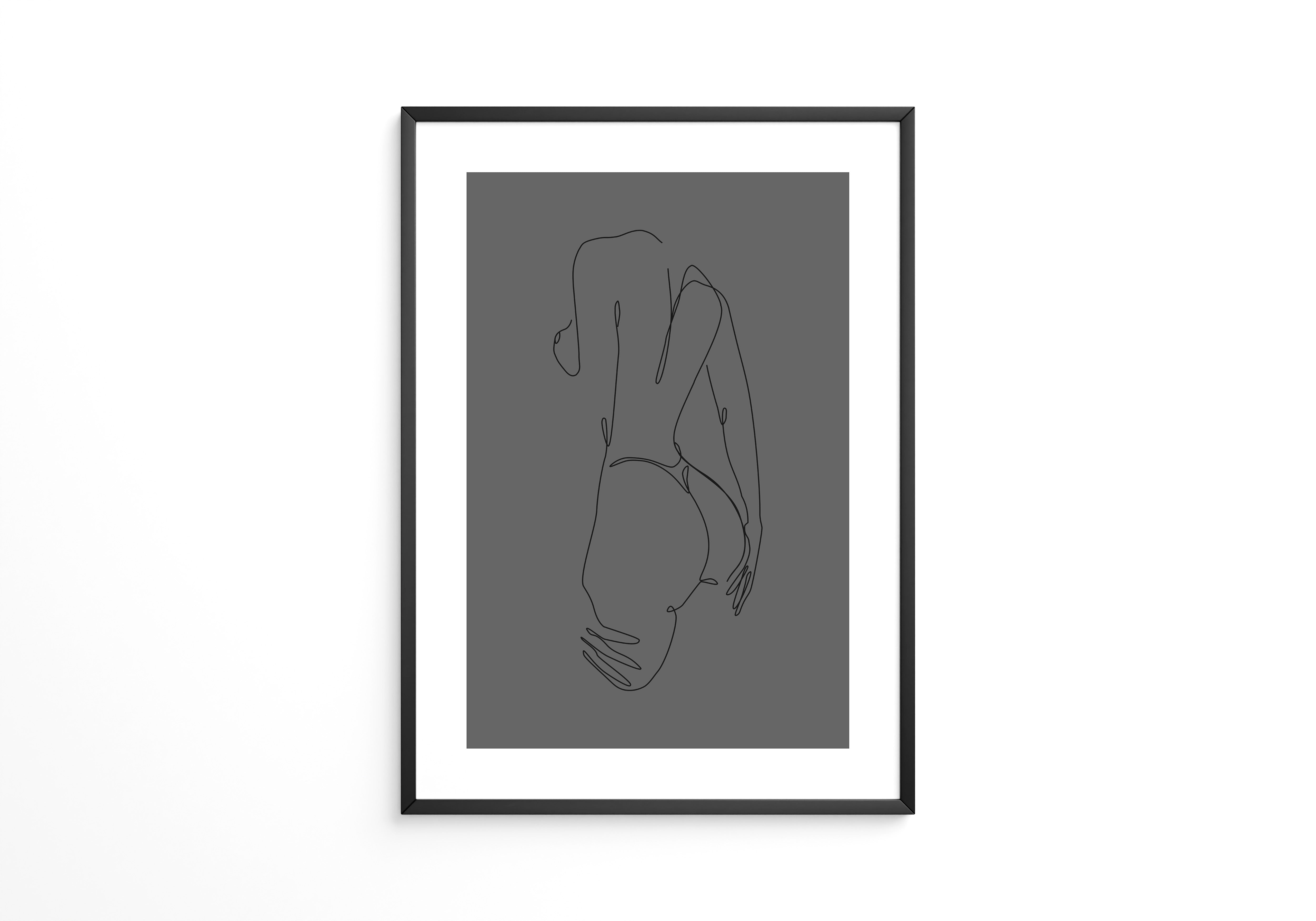 Akt Körperlinie abstrakt