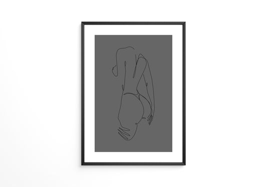 Akt Körperlinie abstrakt