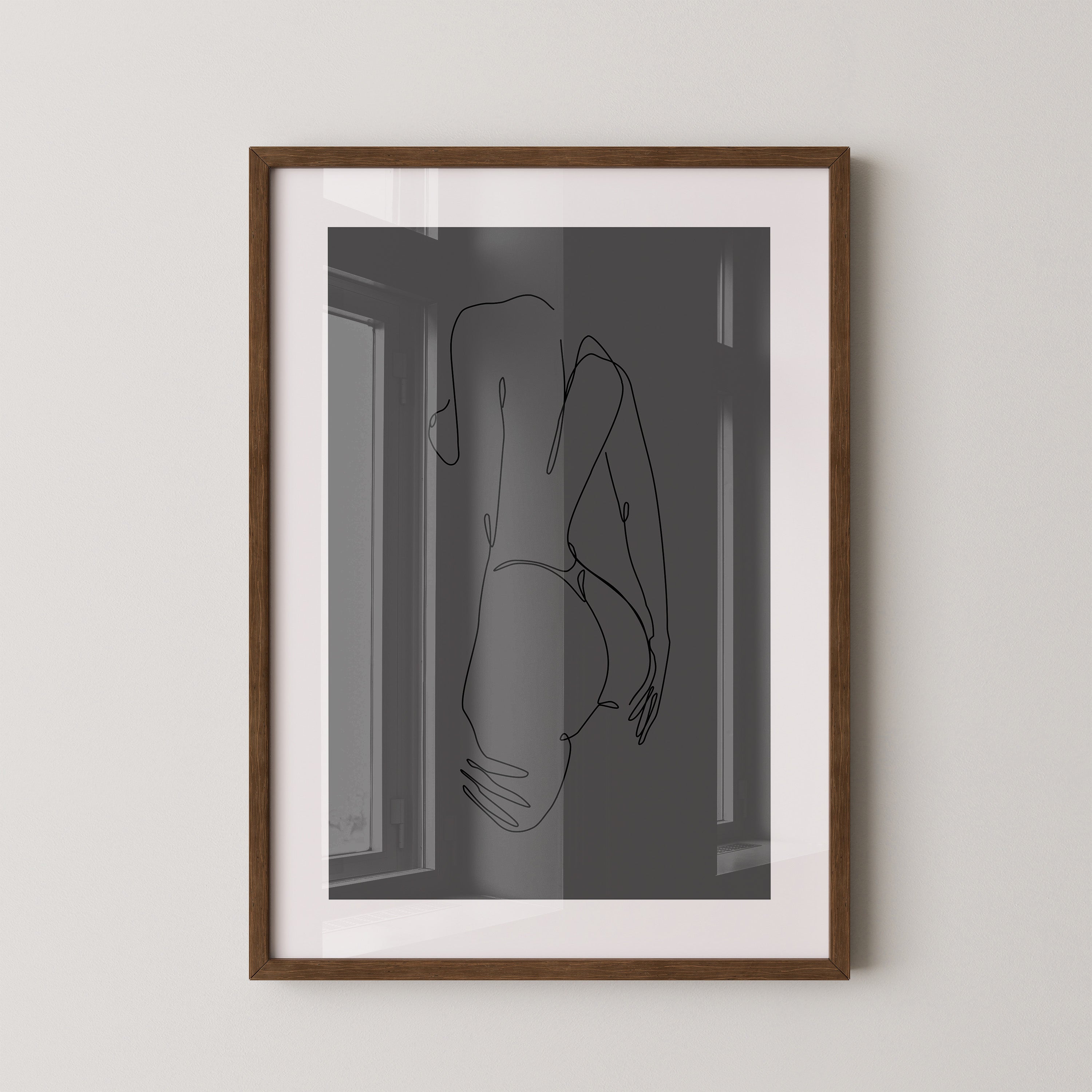 Akt Körperlinie abstrakt