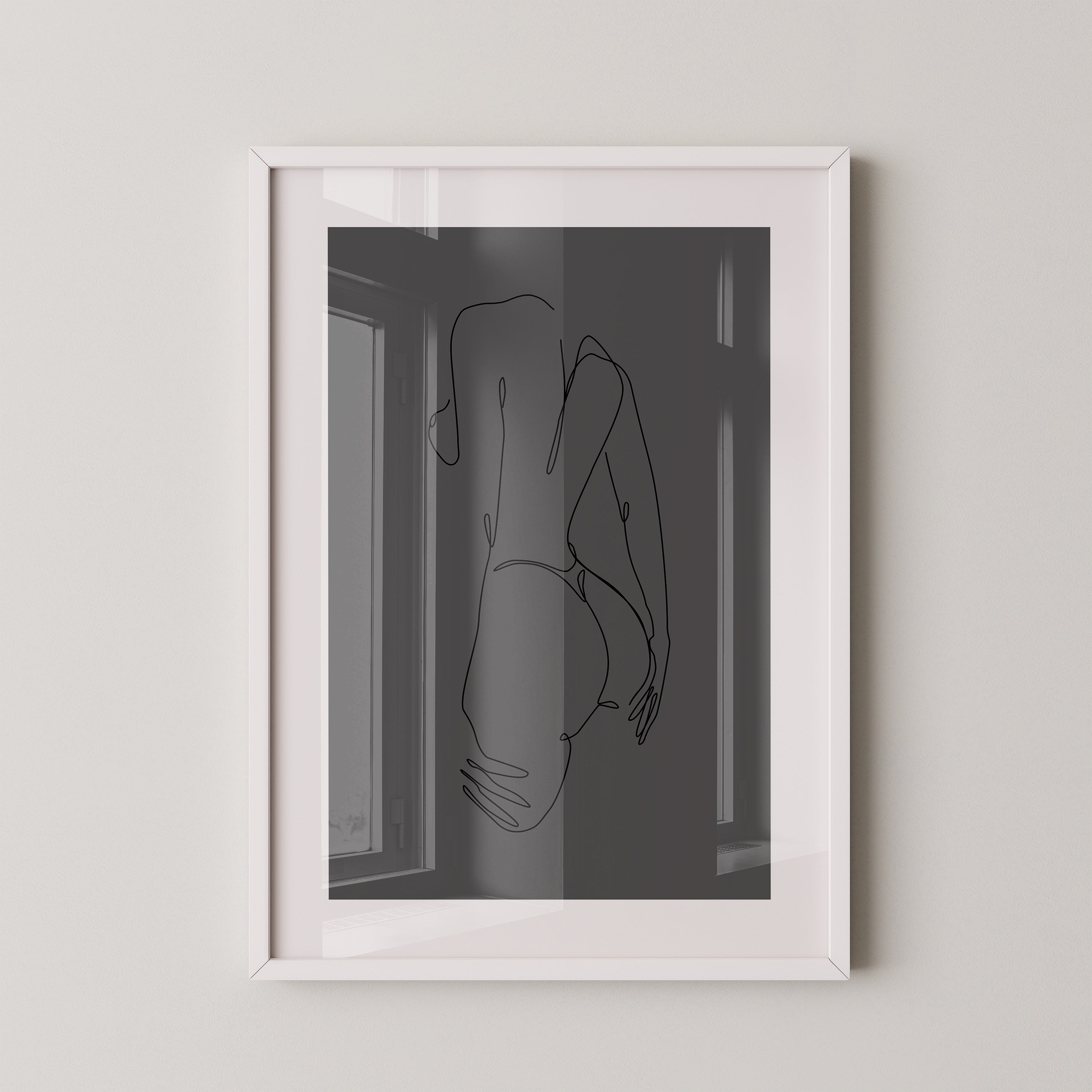 Akt Körperlinie abstrakt