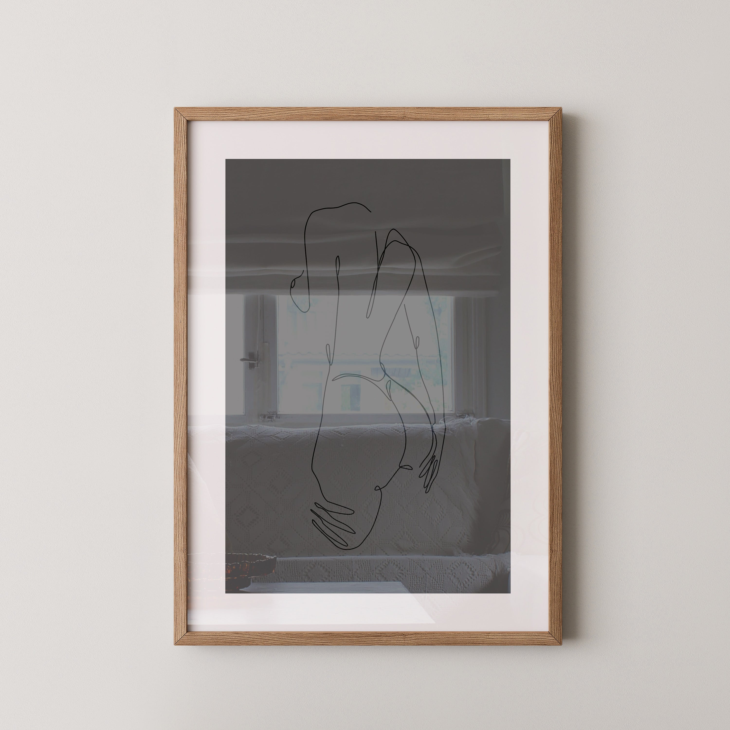 Akt Körperlinie abstrakt