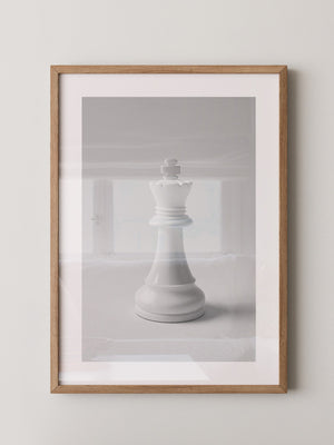 Schachfigur König Grautöne