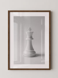 Schachfigur König Grautöne