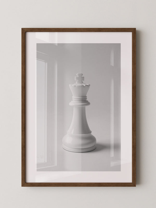 Schachfigur König Grautöne