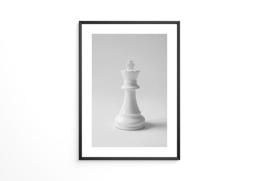 Schachfigur König Grautöne