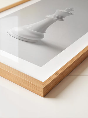 Schachfigur König Grautöne