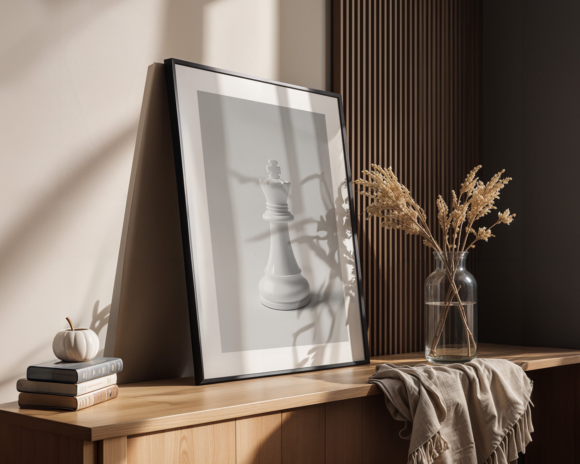 Schachfigur König Grautöne