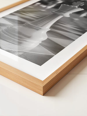 Schachkönig Fokus Schwarzweiß