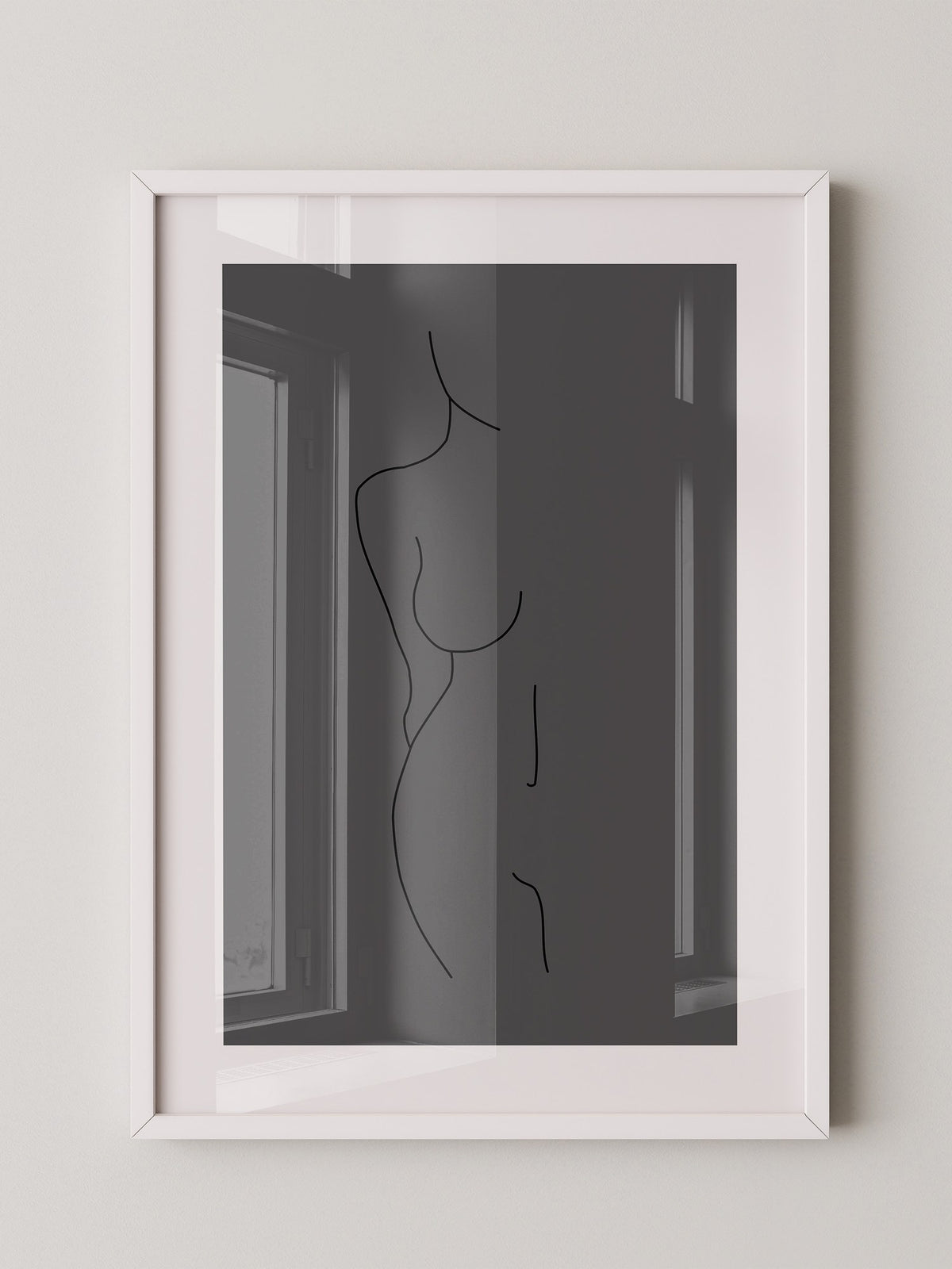 Figur Linie minimalistisch
