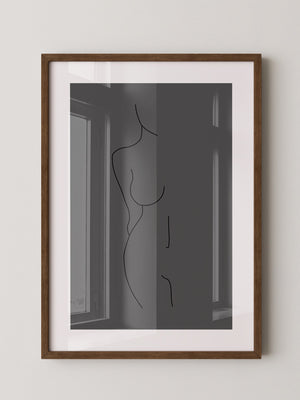 Figur Linie minimalistisch