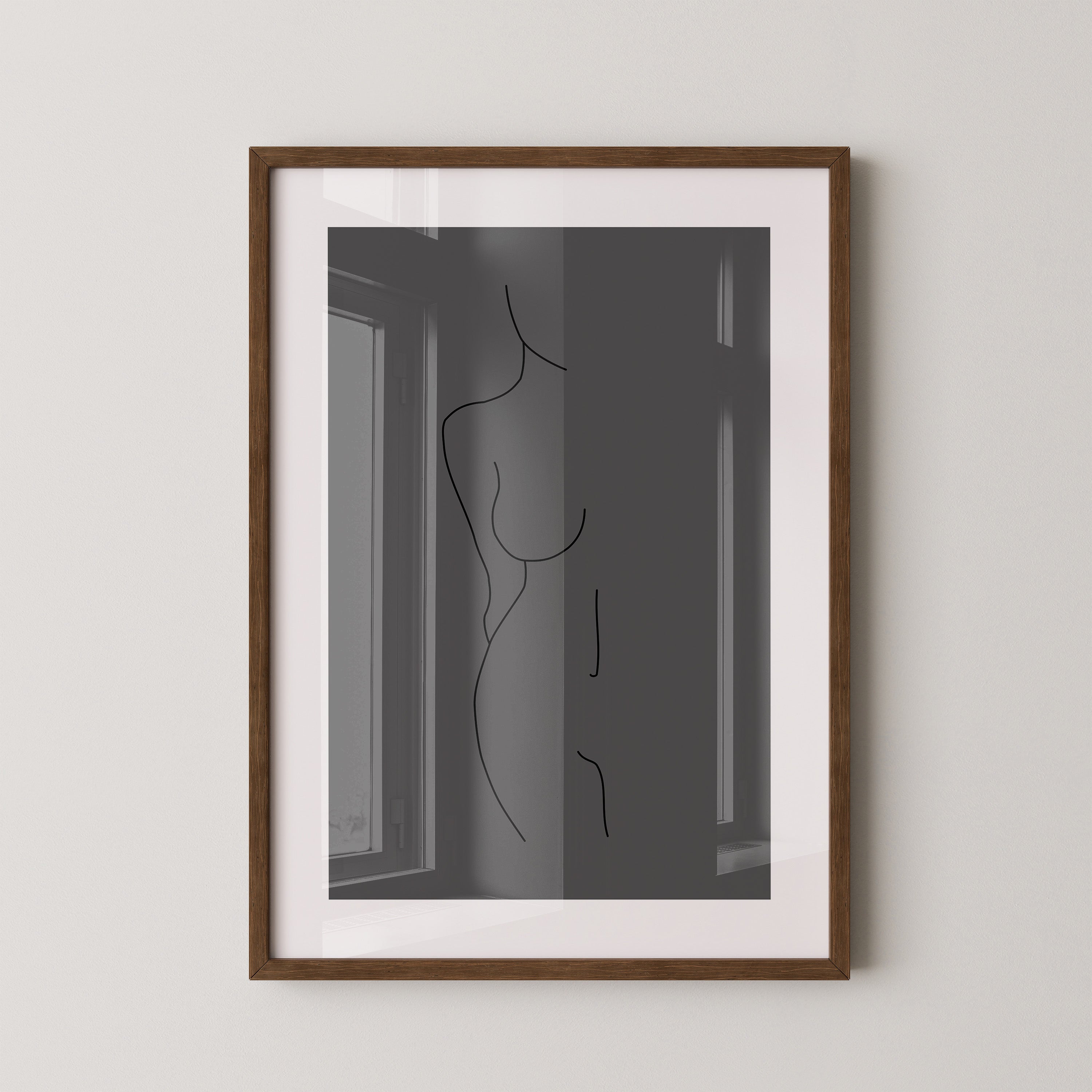 Figur Linie minimalistisch