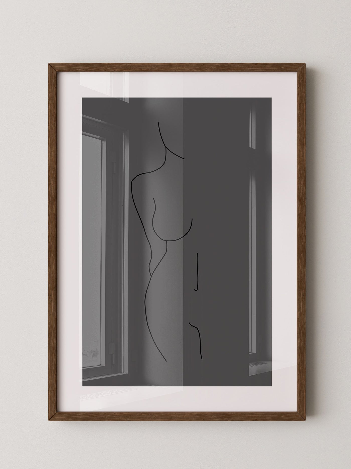 Figur Linie minimalistisch