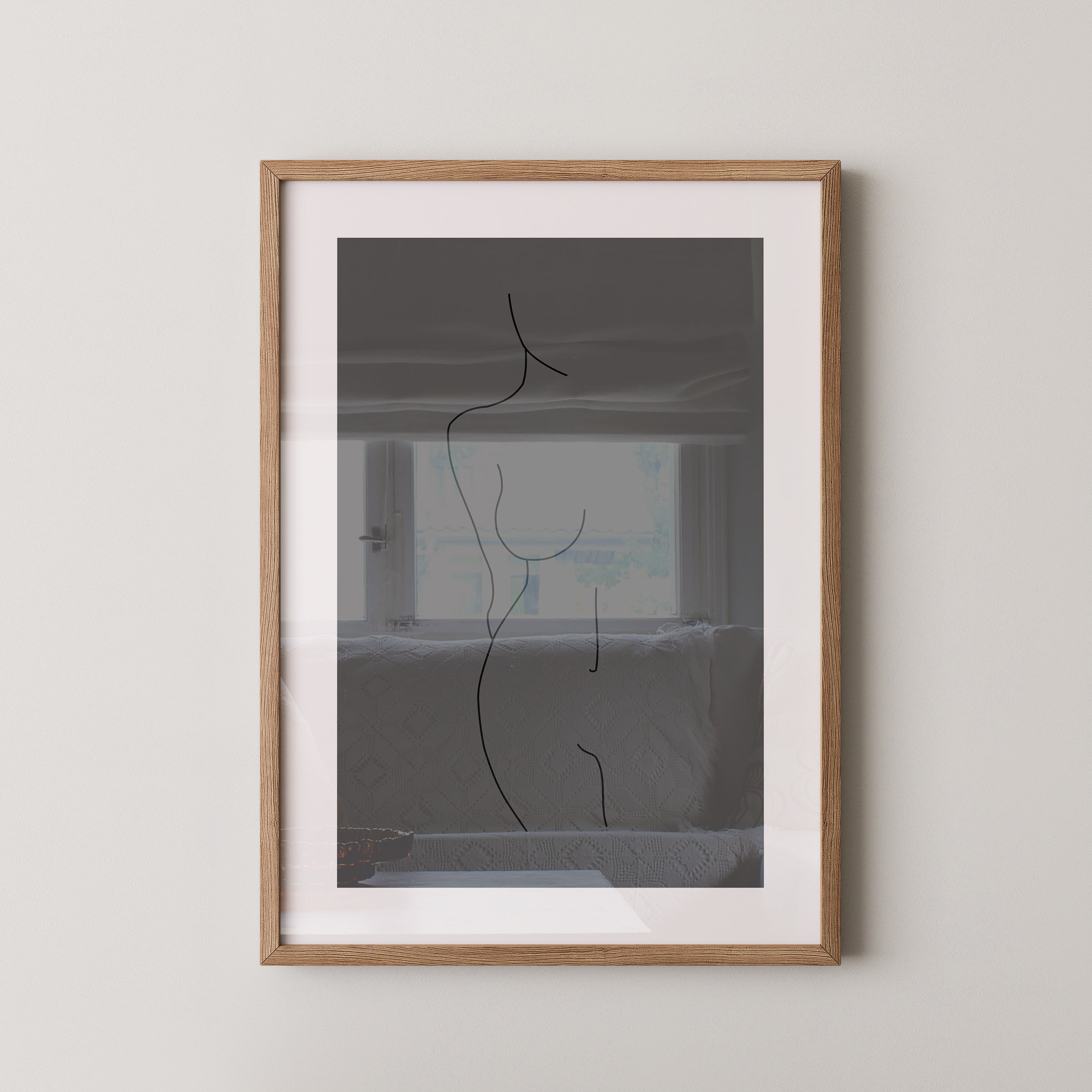 Figur Linie minimalistisch