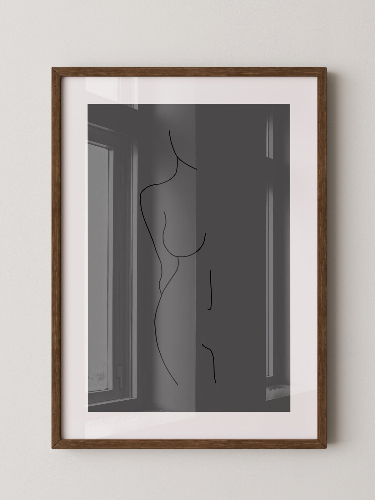 Figur Linie minimalistisch