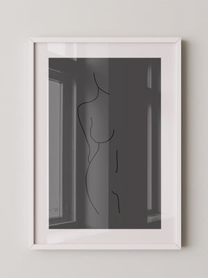 Figur Linie minimalistisch