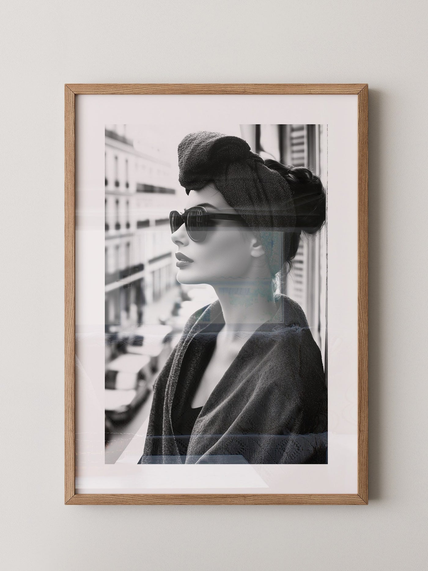 Porträt Frau Retro Sonnenbrille