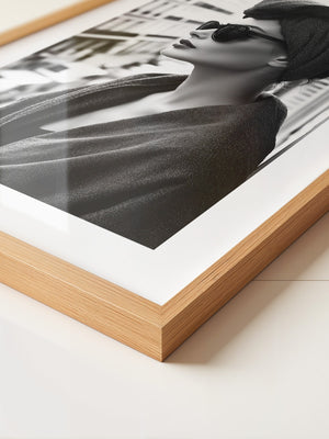 Porträt Frau Retro Sonnenbrille