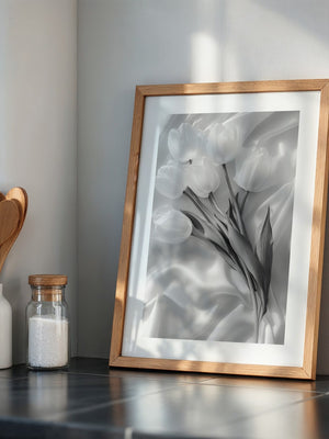 Weiße Tulpen Seide