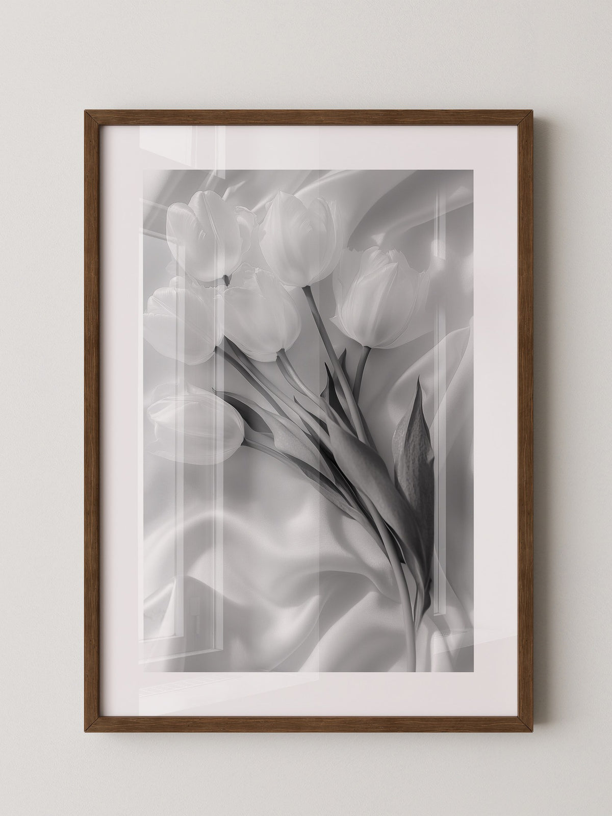 Weiße Tulpen Seide