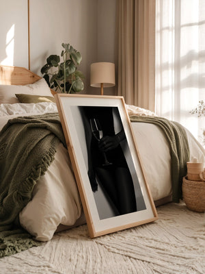 Weinglas Schwarzweiß Kontrast